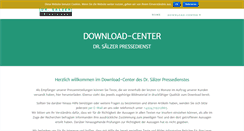 Desktop Screenshot of drsaelzer-pressedienst.de